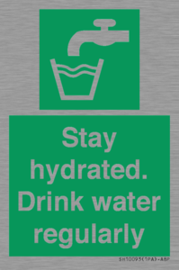 Stay hydrated. Drink water regularly 